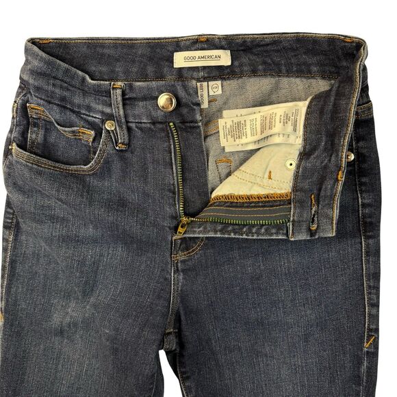 Good American Good Legs Jeans 2/26 Blue Ultimate Skinny Mid-Rise GL899T - Picture 6 of 14